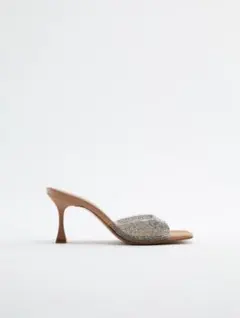 ZARA ヒールビニールサンダル 37 24cm ザラ