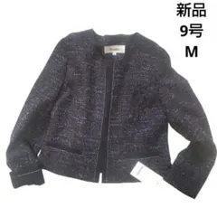 新品 9号 М ノーカラージャケット 結婚式 入学式 ジャケット