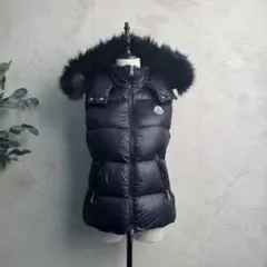 23AW MONCLER ガリヌール ダウンベスト ファー 1サイズ ブラックのサムネイル