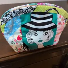 ハンドメイド パッチワーク カラフル ポーチのサムネイル
