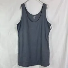 【ビックサイズ　2X】OLD NAVY◇無地タンクトップ　グレー　リブ　シンプルのサムネイル