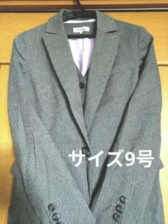 グレー ストライプ スーツ上下セット