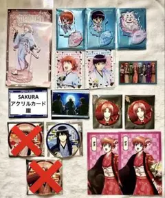 銀魂 HANA・BIYORI マルイ片面花柄和装 缶バッジ アクリルスタンド 他 銀魂 HANA・BIYORI マルイ片面花柄和装 缶バッジ アクリルスタンド 他