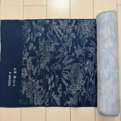 ■T3782■未使用品■正絹■藍色　地紋　小紋柄　反物　一反