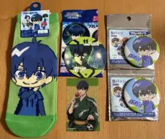 ブルーロック 潔世一 セリア 缶バッジ コースター 靴下 まとめ売り