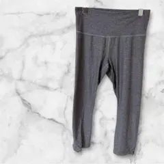 1点もの✨️グレー ハイウエスト クロップドレギンス スポーツ アウトドア ヨガ
