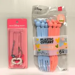 東京ディズニーリゾート ストラップ（定価：1,000円） ＆ ミッキーフォーク
