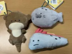 ぬいぐるみキーホルダー　つぶらな瞳の水族館　ラッコ、リュウグウノツカイ、アザラシ
