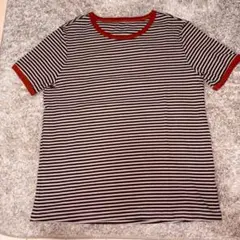 JUNOAH ジュノア 半袖 ボーダー Tシャツ
