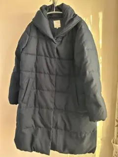 earth music&ecology フード付きダウンジャケット M ネイビー