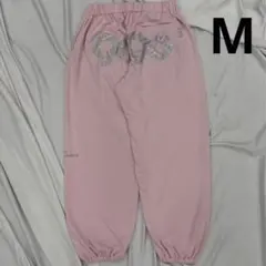 9090girl Logo Glitter Sweat Pants pink M
