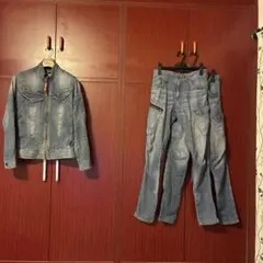 バートル　デニム　作業着のサムネイル