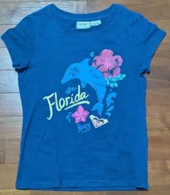 ROXY GIRL 半袖Tシャツ ブルー 7 (XS)