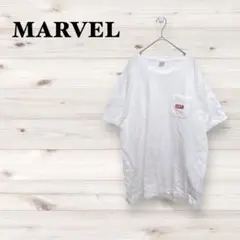 マーベル【XL】コットンTシャツ シンプル ノームコア 夏 着回し ヴィンテージ