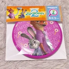 ズートピア2 ハッピーくじ　I賞　缶ミラー　ニック　ジュディ