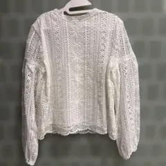 PAGE BOY 白　レースブラウス　レディース