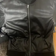 レザージャケット　ブラック