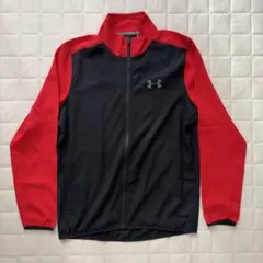 アンダーアーマー ジャージ ブラック レッド SM フルジップ