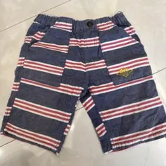 美品 FO.KIDS キッズ ストライプ ハーフパンツ ボトムス デニム