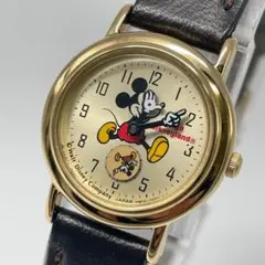 新品電池/稼働　ディズニー　ミッキーマウス ビンテージ　レディース　スモセコ