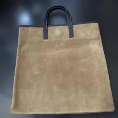 ロエベ LOEWE アナグラム スエードトートバッグ　ベージュ