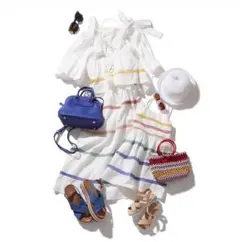 新品 chesty ❤︎ ビジュー ボーダー ワンピース チェスティ 未使用品 チェスティ Chesty ウールドッキングビジュー