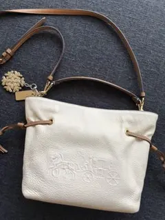 coach レザー ショルダーバッグ