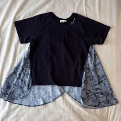 AVIREX WOMAN 半袖 Tシャツ バック切り替え カモフラ柄のサムネイル