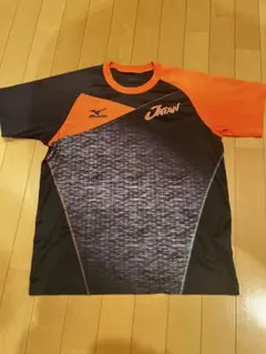 MIZUNO JAPAN プラクティスシャツ 半袖 ブラック オレンジ
