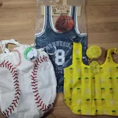 【3点セット】エコバッグ スポーツ ショッピングバッグ 新品・未使用