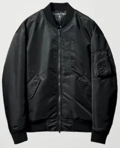 UNIQLO ジルサンダー ブラックハイブリッドダウンオーバーサイズMA－1　S