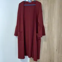 COLZA バーガンディ カーディガン　Mサイズ
