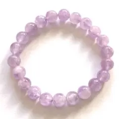 ラベンダーアメジストブレスレット約8mm 天然石　パワーストーン