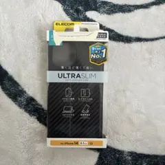 ELECOM iPhone 14用 手帳型ケース ULTRA SLIM ブラックのサムネイル