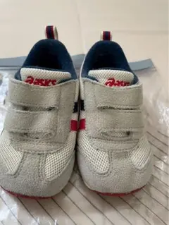 asics ベビーシューズ ベージュ/ネイビー/レッド　13cm