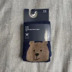 【新品】GAP baby クマデザイン くまタイツ　ベビータイツ 0-12ヶ月