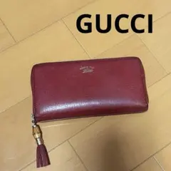 GUCCI オーガナイザーダブルジップ 長財布 レッド - メルカリ