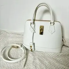 Samantha Thavasa ホワイト ハンドバッグ ショルダーバッグ 白のサムネイル