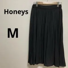 Honeys ブラック プリーツスカート