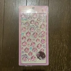 シール　ボンボンドロップシール　しずくちゃん　ピンク　立体　ぷくぷく　ウォーター