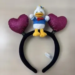ディズニー ドナパル ドナルドダック ハート型カチューシャ