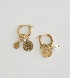【新品未使用】アースミュージック＆エコロジー　ステンレス　コインフープピアスのサムネイル