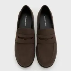 CHARLES&KEITH フォースエード ペニーローファー ブラウン 25.5のサムネイル