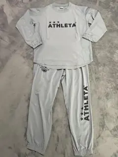 ATHLETA ピステ上下 ライトグレーＬサイズ セットアップ