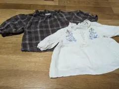 長袖シャツ・ブラウス 2点セット 80cm