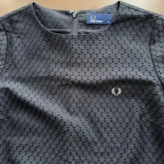 FRED PERRY ブラック 半袖 ひざ丈ワンピースのサムネイル