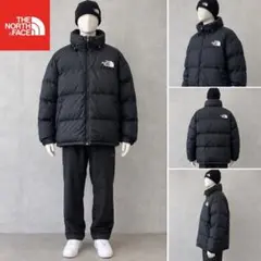訳あり ノースフェイス ダウンジャケット ヌプシ ブラック メンズ3XL