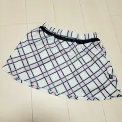 Prince チェック柄 テニススカート スコート S