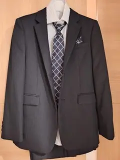 入学式・卒業式　CHOPIN ダークグレー ストライプスーツ 160cm