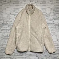 UNIQLO ユニクロ　フリースジャケット ベージュ 【S】メンズ　オフホワイト